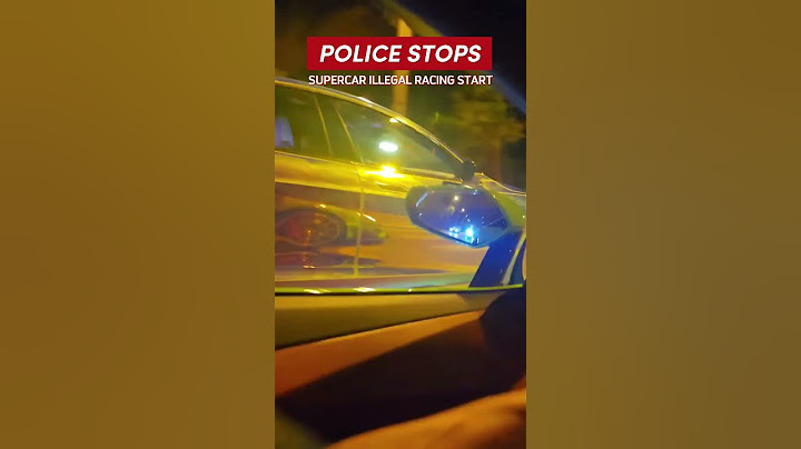 Police Stops SuperCar Illegal City Racing Start