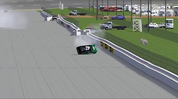 NR2003 Kyle Larson 2019 crash attempt 1