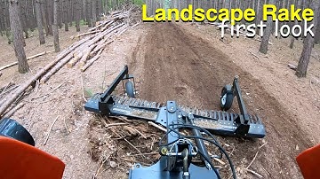 Grooming Trails with a Tractor Landscape Rake (my first impressions)