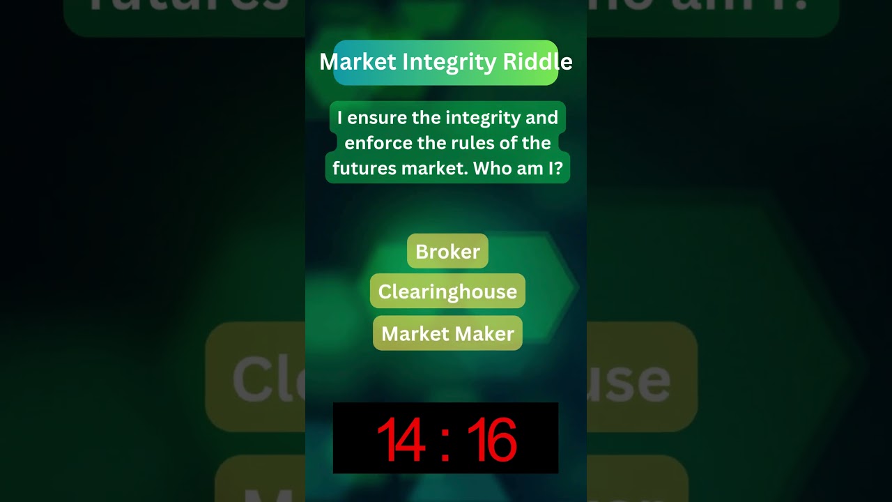 Thumbnail for Can You Solve This Market Integrity Riddle? 🧠💹 #Shorts #youtubeshorts