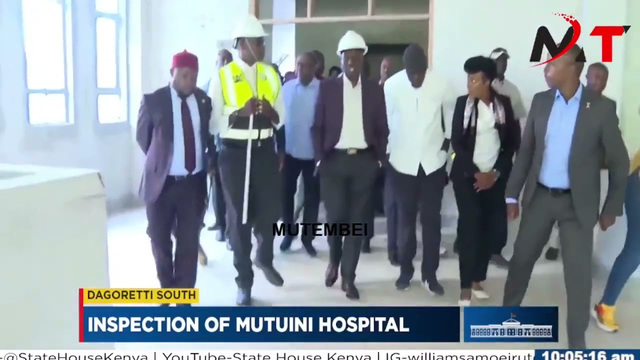 RUTO INSPECTING MUTUINI HOSPITAL IN DAGORETTI!!!