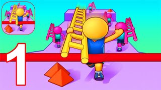 Ladder Race - Gameplay Part 1 All Levels 1 - 16 Max Level (Android, iOS) #1 screenshot 1