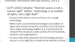 Is Internet Access a Human Right