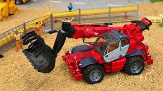 Stunning Truck Construction Site, Bruder RC Manitou MRT