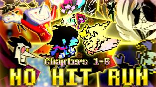 NEW HARDEST DELTARUNE CHALLENGE / ALL CHAPTERS (1-5) NO HIT RUN IN ONE GO (World's First)