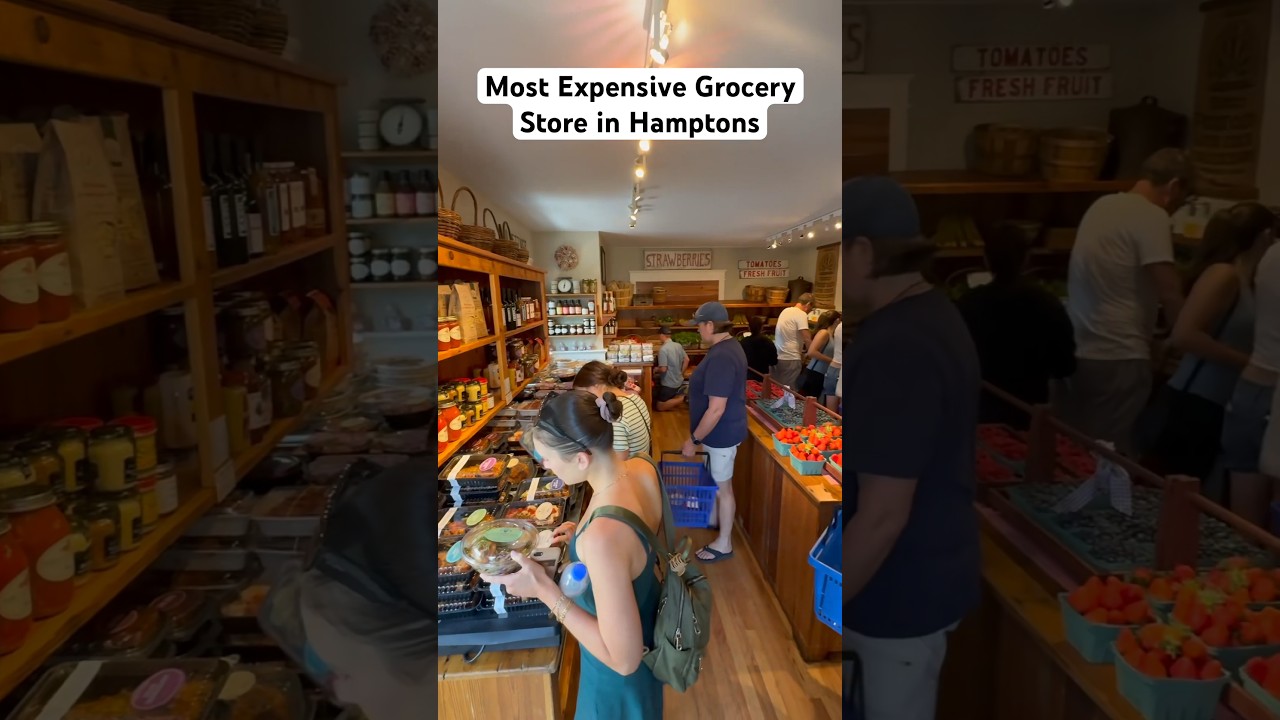 In the Hamptons trying the most expensive grocery store in the country  📍Round Swamp Farm 