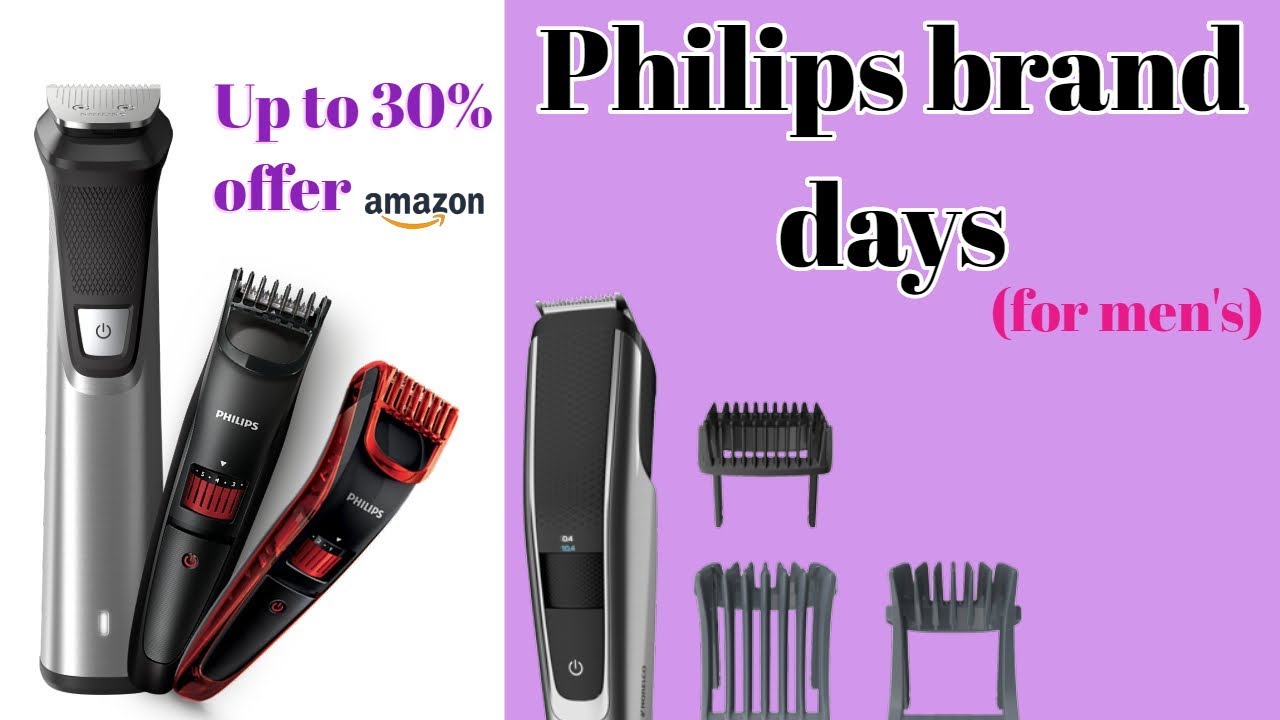 Philips brand days Up to 30% offer - Beard Trimmers, Body Groomer (for men's)