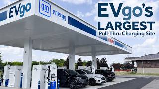 EVgo's LARGEST Pull-Thru Charging Site - Review ⚡