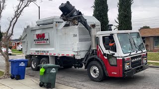 UWS Mack LR CNG Heil DuraPack Python 354 in South Gate, CA