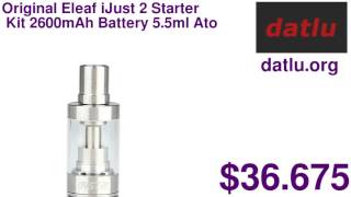 Original Eleaf iJust 2 Starter Kit 2600mAh Battery 5.5ml Atomizer Electronic Cigarette Adjustable