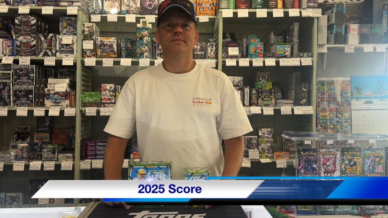 2025 Score Football Mega против Blaster Box Break и обзор