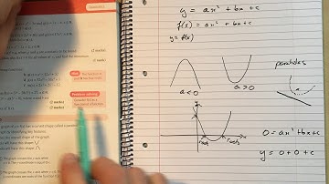 13  Quadratic Graphs Chapter 2 section 4 Edexcel Pure AS Level Maths