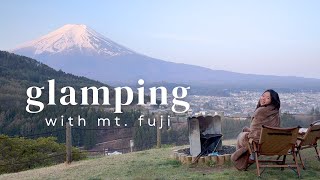 ⛺️ glamping with mt fuji ⛺️ || mt shakushi gateway camp, kawaguchiko || japan travel vlog