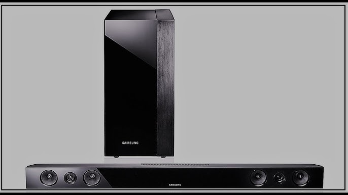 How A Samsung Soundbar With The Subwoofer - YouTube