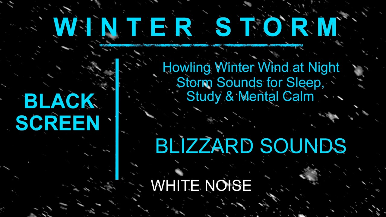 Deep Sleep Fast ┇ Powerful Howling Wind & Snowstorm Sounds for Relax ...