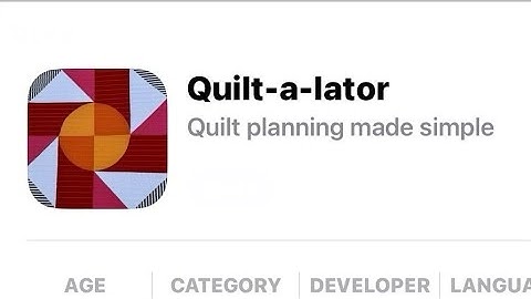 Quilt-a-lator-app #howtosew #howtoquilt #wiskunde