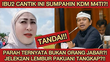 IBU2 BILANG KDM M4TI‼️TERNYATA BUKAN ORANG JABAR?! CARI DALANGNYA DAN TANGKAP!! MENGHINA GUBERNUR!!