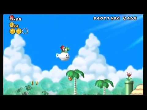 Newスーパーマリオブラザーズwii 4 5 スターコイン回収 435秒 Youtube
