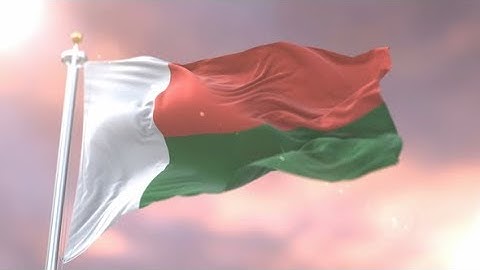 Flag of Madagascar at Sunset | Motion Graphics - Videohive template