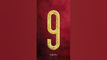 9 to 0 Countdown in Gold | Shiny Numbers & Voice #countdown #timer #shorts