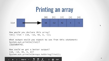 Java 4.3: More Traversing Arrays