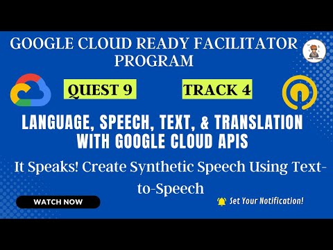 It Speaks! Create Synthetic Speech Using Text-to-Speech #CodingBuddies #GoogleCloud #Qwiklabs