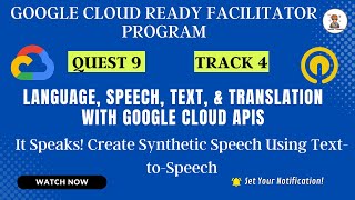 It Speaks! Create Synthetic Speech Using Text-to-Speech #CodingBuddies #GoogleCloud #Qwiklabs