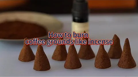 how to burn coffee grounds like incense