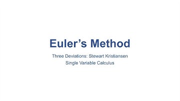 Euler’s Method (SC-106)