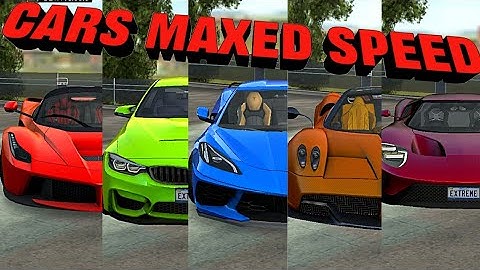 All Maxed Speed Test : Airport - Extreme Car Driving Simulator