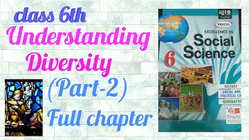 Class-6th/ social science (civics)/Chapter -1 understanding diversity (Part-2)