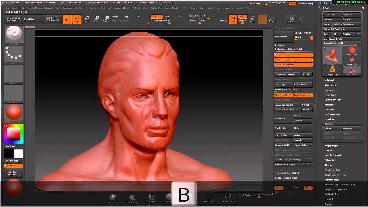 zbrush smoothing groups