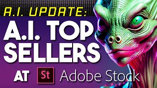 Top Selling Generative AI Files from Adobe Stock Contributors - What's Making Money? #ai #adobestock