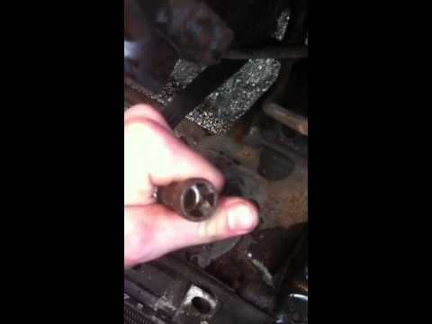 97 Jeep Cherokee sport radiator transmission line - YouTube