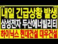 급등주 주가전망) 내일 긴급상황 발생 #삼성전자 #두산에너빌리티 #SK하이닉스 #현대건설 #대우건설 | 디에스경제타임즈 봉달이