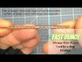 Demo! 2 wire, fast wire weave for mini pendant frames, wire weaving techniques