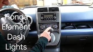 HONDA ELEMENT - How-to Change ALL Instrument Panel Cluster Lights in 30 Minutes