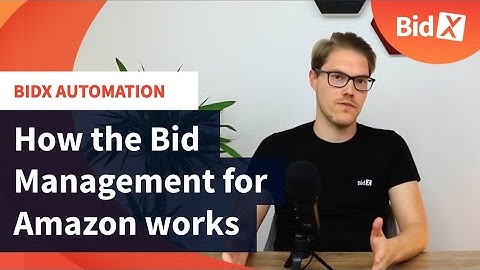 BidX Automation - How The Bid Management For Amazon Works