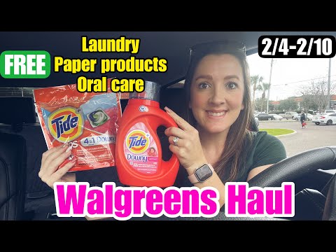 Walgreens Haul- All digital coupon deals. FREE PAPER PRODUCTS! 2/4-10/24