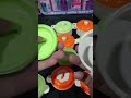 Satisfying with Unboxing & White Miniature Barbie's Set Video | ASMR Orange Kitchen KITCHENY Set