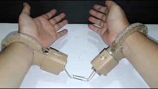 How to Make Toy Handcuffs from Cardboard