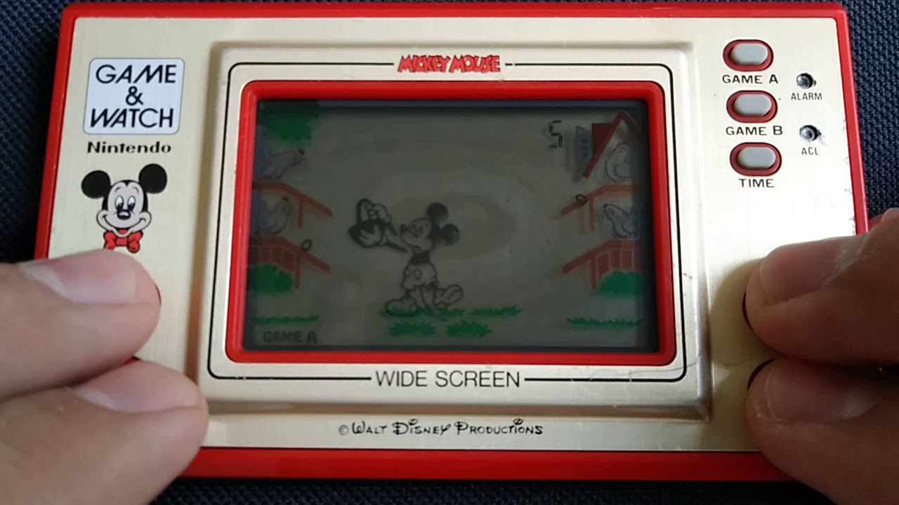 fusion overvælde leje Nintendo Game & Watch - Mickey Mouse Eggs - YouTube