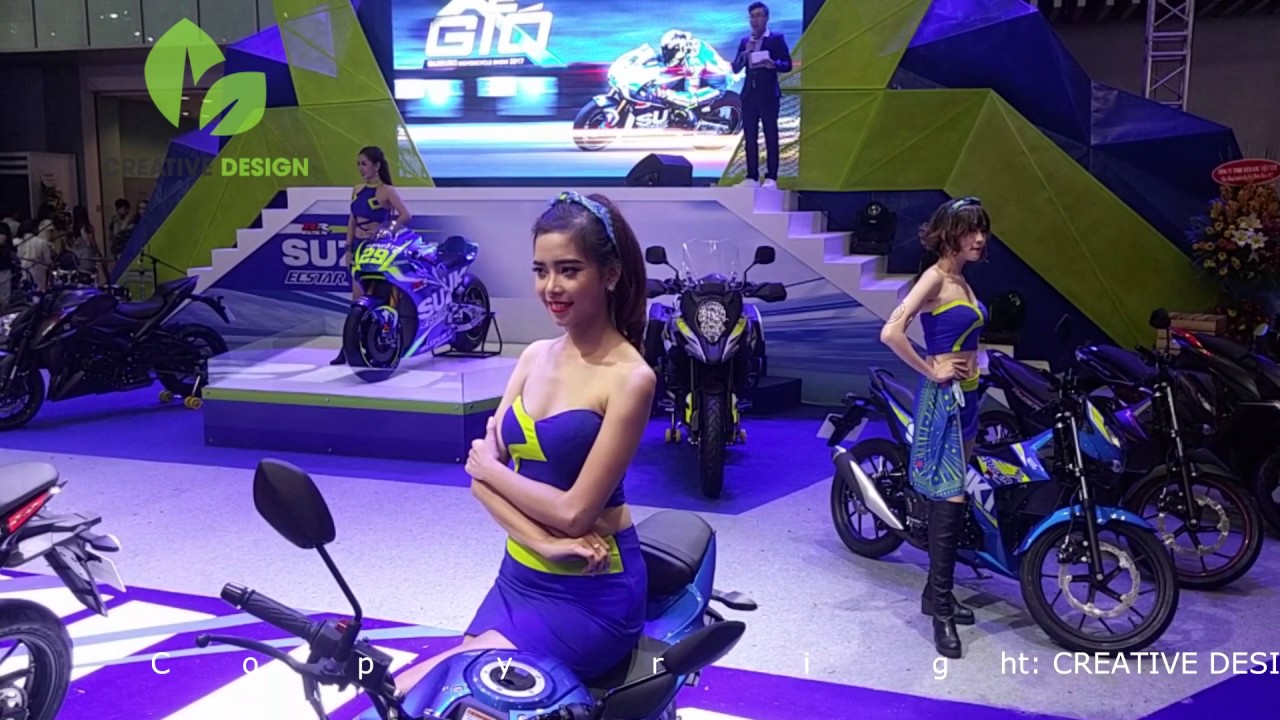 Suzuki ra mắt 3 mẫu xe mới tại Vietnam Motorcycle Show 2017 - YouTube