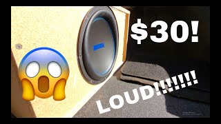 $30 Cheap 1,200 Watts 12in JENSEN Walmart Speaker Test