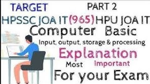 HPSSC JOA IT 965 Daily Computer MCQ Series Part -2 | Computer quiz | #joait #quiz