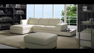 DIVANI CASA 3893   MODERN LEATHER SOFA SET