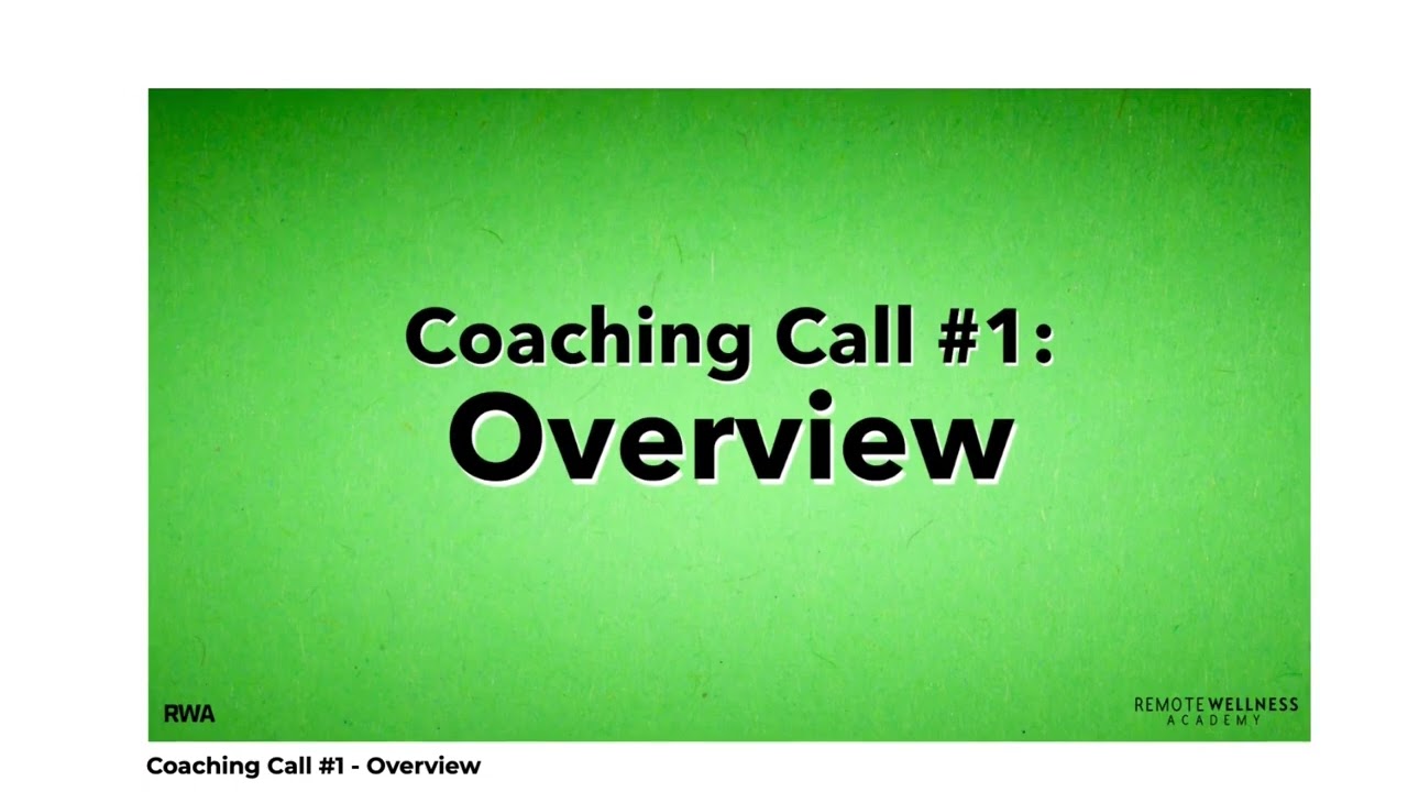 Coaching Call 1: Goal Setting & Clear the Clutter