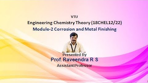 Corrosion Lecture 2, Module 2
