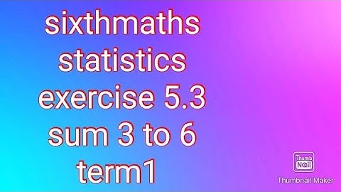 sixthmaths term1 exercise 5.3#samacheer #theensuvaikanakku