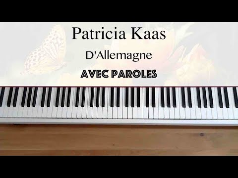 Patricia Kaas - D'allemagne - Piano